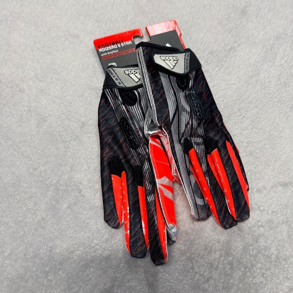 adidas Other - Adidas Adizero 5 Star Football Gloves Mens XL Red Black Camo AF0166 GripTack